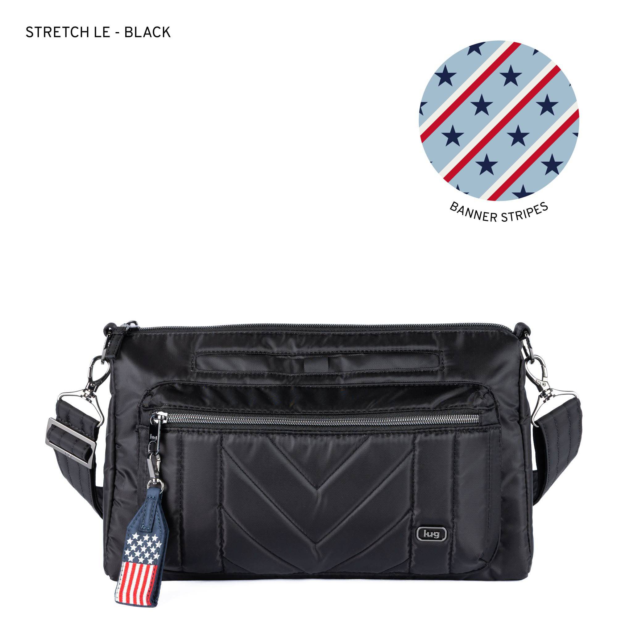 Stretch LE Crossbody Bag - Patriotic - BLACK 2 - 24321_StretchLE_Black_Angle_01